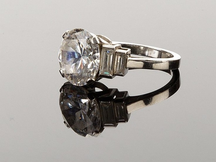 Anillo de oro compromiso 