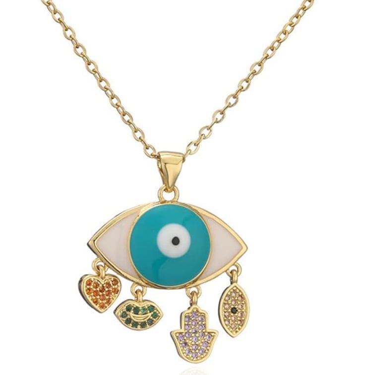 Collar de oro de la buena suerte